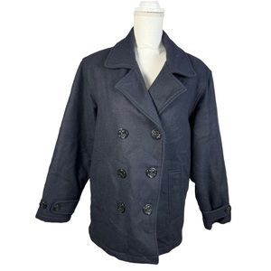 Women's Woolrich Navy‎ Pea Coat